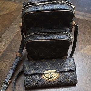 🤎 Louis Vuitton Vintage Amazone Mono Bag and Sarah Wallet. 🤎 Authenticated!